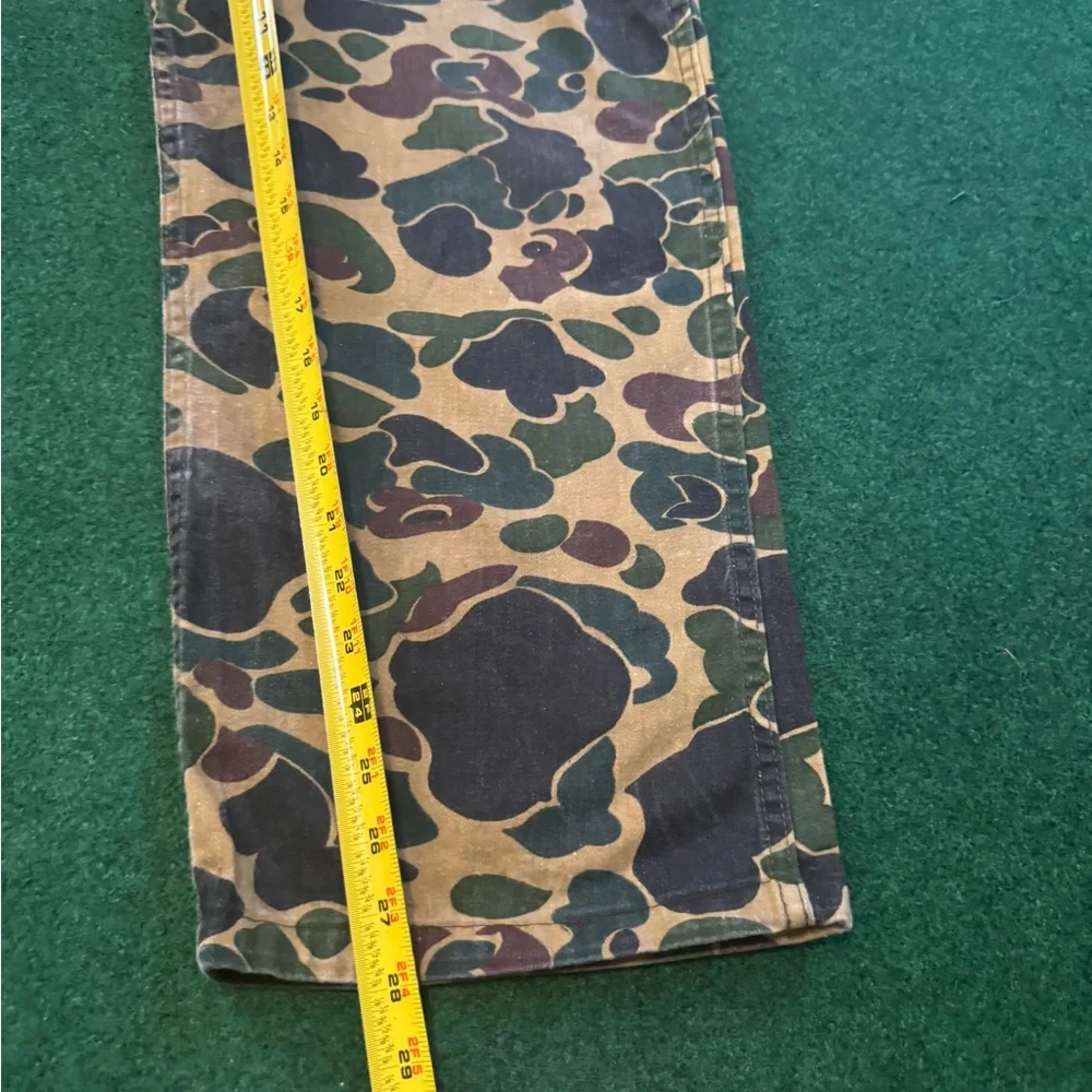 Vintage Duck Camo 80s 90s Baggy Wide Leg Hip Hop Skater 36x28 Pants